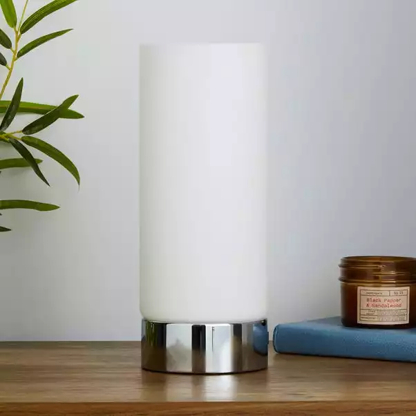 Dunelm Colton USB Port Frosted Glass Table Lamp 4 Dunelm Colton USB Port Frosted Glass Table Lamp - Image 2