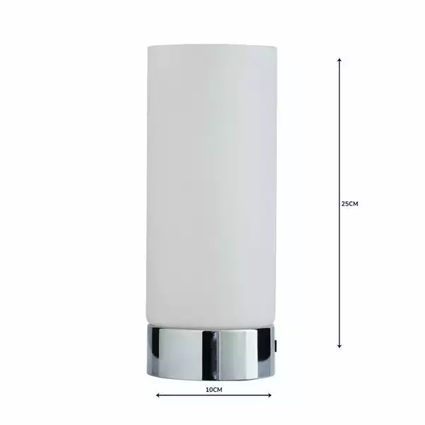 Dunelm Colton USB Port Frosted Glass Table Lamp 7 Dunelm Colton USB Port Frosted Glass Table Lamp - Image 5