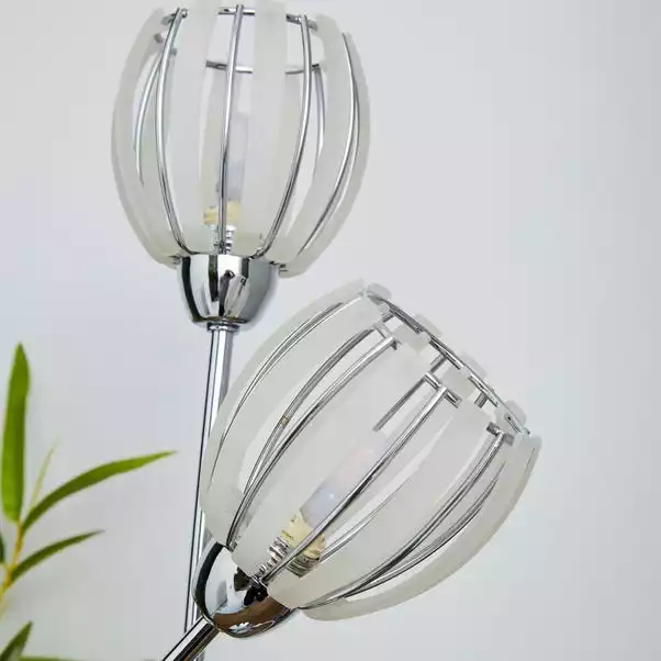 Dunelm Rosa 2 Arm Chrome Table Lamp 6 Dunelm Rosa 2 Arm Chrome Table Lamp - Image 4