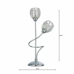 Dunelm Rosa 2 Arm Chrome Table Lamp 12 Dunelm Rosa 2 Arm Chrome Table Lamp -all lighting Sales Store 1000158699 alt04