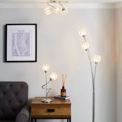 Dunelm Rosa 2 Arm Chrome Table Lamp 13 Dunelm Rosa 2 Arm Chrome Table Lamp -all lighting Sales Store 1000158699 alt08