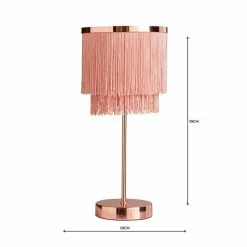 Dunelm Jaz Fringe Pink Table Lamp 12 Dunelm Jaz Fringe Pink Table Lamp -all lighting Sales Store 1000158705 alt04