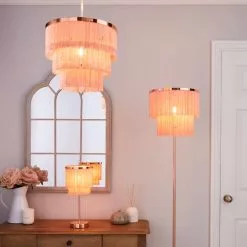 Dunelm Jaz Fringe Pink Table Lamp 13 Dunelm Jaz Fringe Pink Table Lamp -all lighting Sales Store 1000158705 alt08