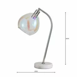 Elements Latisha Iridescent Glass Marble Base Task Desk Lamp -all lighting Sales Store 1000158723 alt04