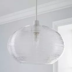 Dunelm Sabrina Glass Easy Fit Pendant -all lighting Sales Store 1000158731 alt01