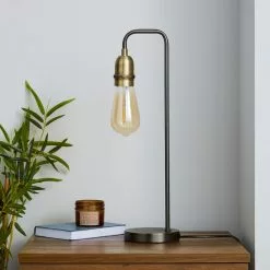 Dunelm Marsden Nickel Industrial Table Lamp And Bulb 9 Dunelm Marsden Nickel Industrial Table Lamp And Bulb -all lighting Sales Store 1000158732 alt01