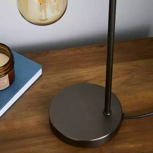 Dunelm Marsden Nickel Industrial Table Lamp And Bulb 6 Dunelm Marsden Nickel Industrial Table Lamp And Bulb - Image 4