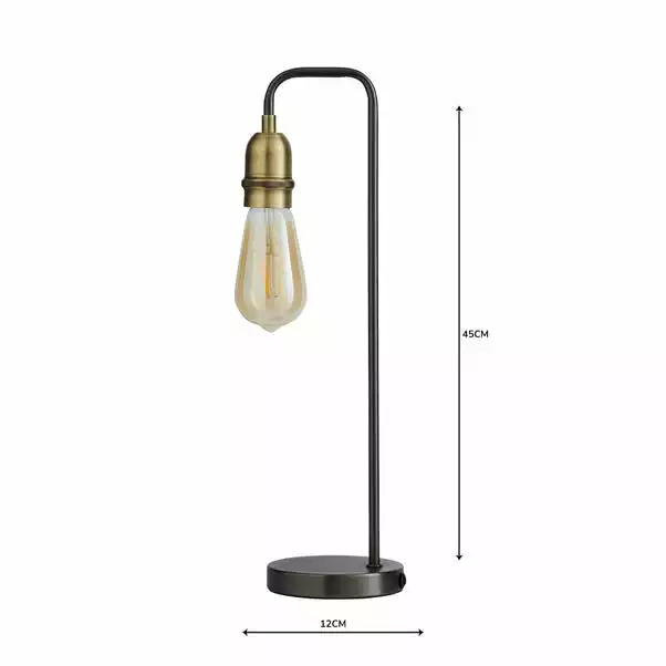 Dunelm Marsden Nickel Industrial Table Lamp And Bulb 7 Dunelm Marsden Nickel Industrial Table Lamp And Bulb - Image 5