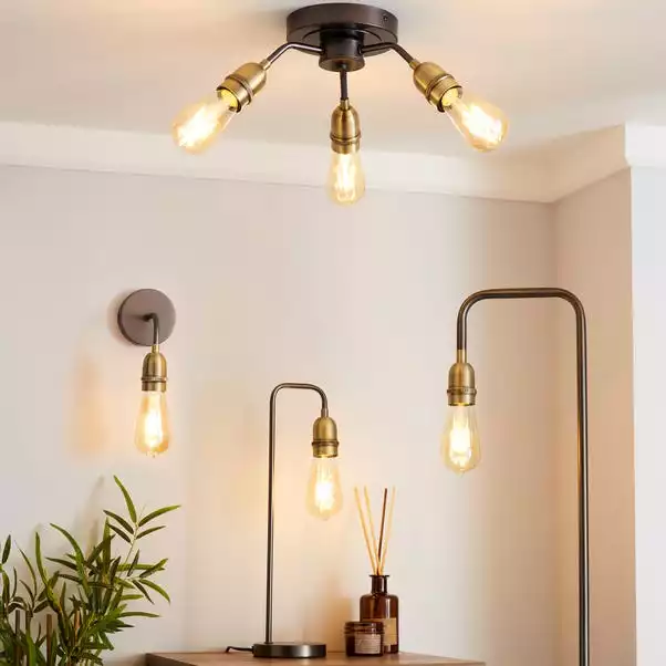 Dunelm Marsden Nickel Industrial Table Lamp And Bulb 8 Dunelm Marsden Nickel Industrial Table Lamp And Bulb - Image 6