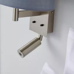 Dunelm Reader Shaded Grey Wall Light 10 Dunelm Reader Shaded Grey Wall Light -all lighting Sales Store 1000158737 alt02