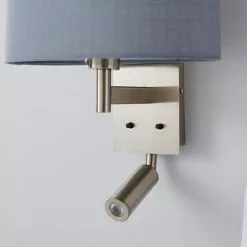 Dunelm Reader Shaded Grey Wall Light 11 Dunelm Reader Shaded Grey Wall Light -all lighting Sales Store 1000158737 alt03
