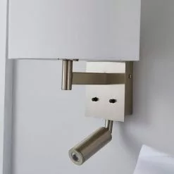 Dunelm Reader Shaded Ivory Wall Light -all lighting Sales Store 1000158738 alt03