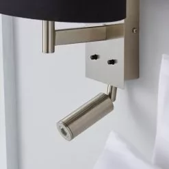 Dunelm Reader Shaded Black Wall Light 10 Dunelm Reader Shaded Black Wall Light -all lighting Sales Store 1000158739 alt02