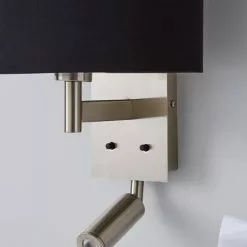 Dunelm Reader Shaded Black Wall Light 11 Dunelm Reader Shaded Black Wall Light -all lighting Sales Store 1000158739 alt03