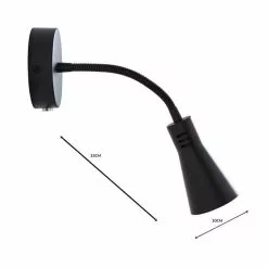 Dunelm Nola Adjustable Easy Fit Plug In Wall Light Black 12 Dunelm Nola Adjustable Easy Fit Plug In Wall Light Black -all lighting Sales Store 1000158740 alt04