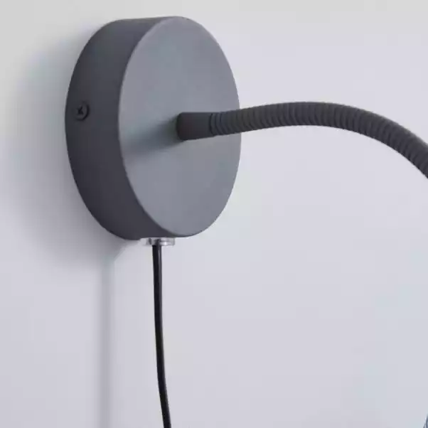 Dunelm Nola Adjustable Easy Fit Plug In Wall Light Grey 5 Dunelm Nola Adjustable Easy Fit Plug In Wall Light Grey - Image 3