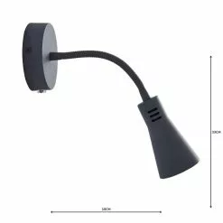 Dunelm Nola Adjustable Easy Fit Plug In Wall Light Grey 12 Dunelm Nola Adjustable Easy Fit Plug In Wall Light Grey -all lighting Sales Store 1000158741 alt04