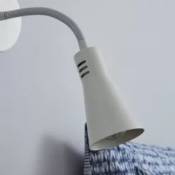 Dunelm Nola Adjustable Easy Fit Plug In Wall Light Ivory -all lighting Sales Store 1000158742 alt02