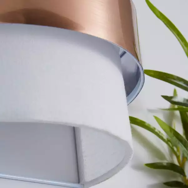 Dunelm Joey Ivory Shaded Copper Wall Light 5 Dunelm Joey Ivory Shaded Copper Wall Light - Image 3