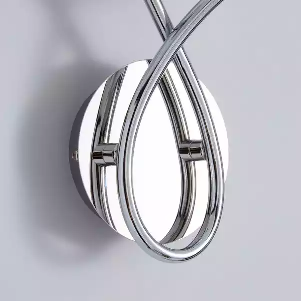 Dunelm Grace 2 Light Chrome Wall Light 6 Dunelm Grace 2 Light Chrome Wall Light - Image 4