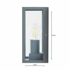 Dunelm London Grey Industrial Outdoor Wall Light -all lighting Sales Store 1000158747 alt04