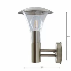 Dunelm Grax Steel Outdoor Wall Light -all lighting Sales Store 1000158749 alt04