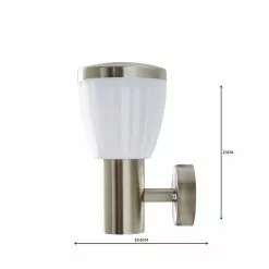 Dunelm Rover LED Frosted Shade Steel Outdoor Wall Light 11 Dunelm Rover LED Frosted Shade Steel Outdoor Wall Light -all lighting Sales Store 1000158752 alt04