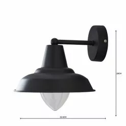 Dunelm Galley Black Outdoor Wall Light -all lighting Sales Store 1000158755 alt04