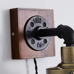 Dunelm Milas Pipe Industrial Easy Fit Plug In Wall Light Black 11 Dunelm Milas Pipe Industrial Easy Fit Plug In Wall Light Black -all lighting Sales Store 1000158759 alt03