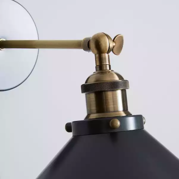 Dunelm Logan Grey Industrial Easy Fit Plug In Wall Light 5 Dunelm Logan Grey Industrial Easy Fit Plug In Wall Light - Image 3