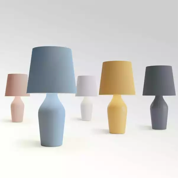 Dunelm Ava Stoneware Ochre Table Lamp 7 Dunelm Ava Stoneware Ochre Table Lamp - Image 5