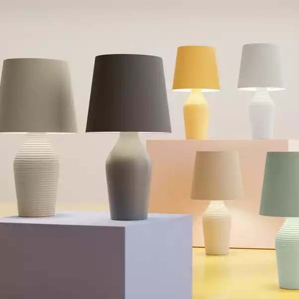 Dunelm Ava Stoneware White Table Lamp 8 Dunelm Ava Stoneware White Table Lamp - Image 6