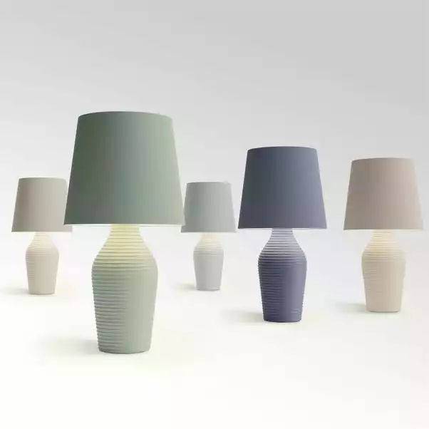 Dunelm Luna Stoneware Dove Grey Table Lamp 7 Dunelm Luna Stoneware Dove Grey Table Lamp - Image 5