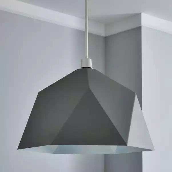 Dunelm Lily Geometric Easy Fit Pendant Grey 4 Dunelm Lily Geometric Easy Fit Pendant Grey - Image 2