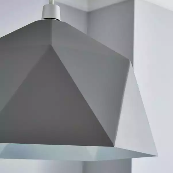 Dunelm Lily Geometric Easy Fit Pendant Grey 5 Dunelm Lily Geometric Easy Fit Pendant Grey - Image 3