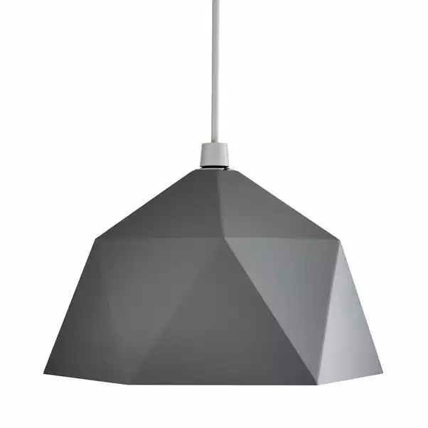 Dunelm Lily Geometric Easy Fit Pendant Grey 6 Dunelm Lily Geometric Easy Fit Pendant Grey - Image 4