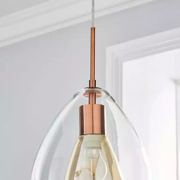 Dunelm Eden Pendant Ceiling Fitting Copper 5 Dunelm Eden Pendant Ceiling Fitting Copper - Image 3