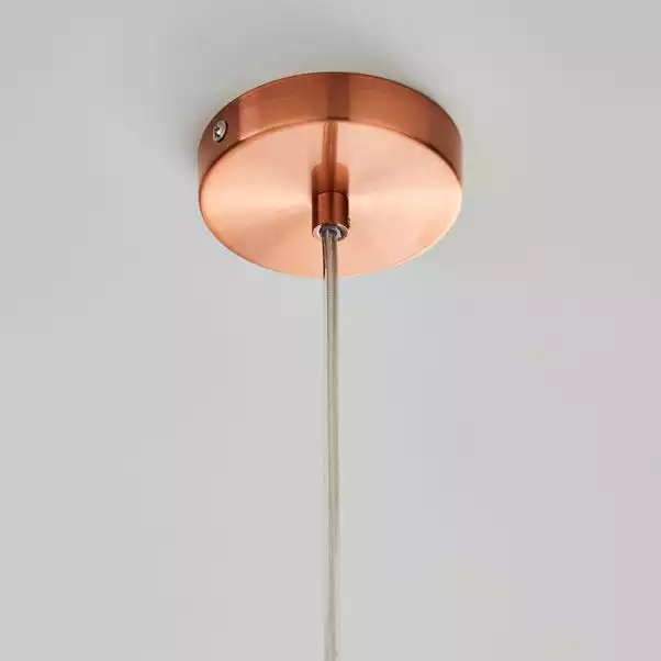 Dunelm Eden Pendant Ceiling Fitting Copper 6 Dunelm Eden Pendant Ceiling Fitting Copper - Image 4