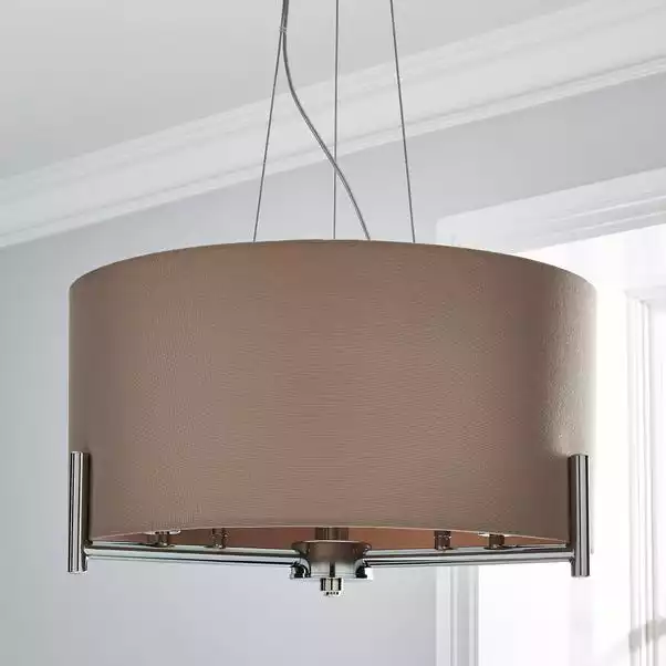 Dunelm Nora Shade Ceiling Fitting Blush 4 Dunelm Nora Shade Ceiling Fitting Blush - Image 2