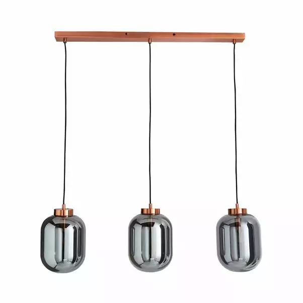 Dunelm Hunter 3 Light Glass Diner Bar Ceiling Fitting 7 Dunelm Hunter 3 Light Glass Diner Bar Ceiling Fitting - Image 5