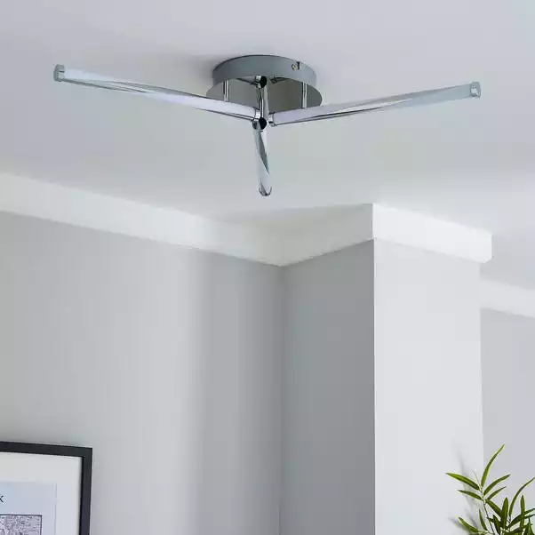 Dunelm Hettie 3 Light Integrated LED Ceiling Fitting 4 Dunelm Hettie 3 Light Integrated LED Ceiling Fitting - Image 2