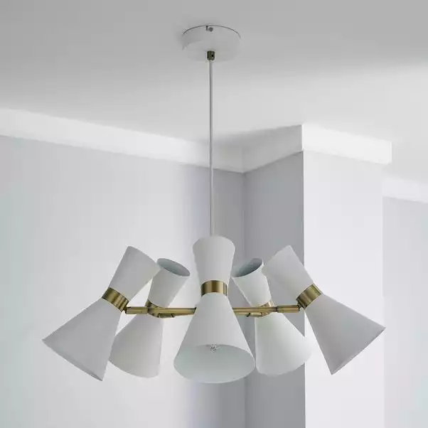 Dunelm Archie White 5 Light Ceiling Fitting 4 Dunelm Archie White 5 Light Ceiling Fitting - Image 2