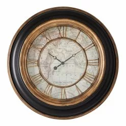Dunelm Antique Map Clock 55cm -all lighting Sales Store 1000167867 alt03
