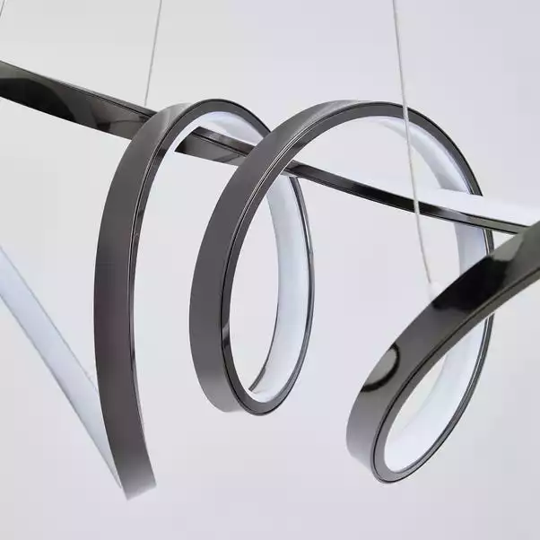 Dunelm Easton Dark Chrome LED Fitting 5 Dunelm Easton Dark Chrome LED Fitting - Image 3