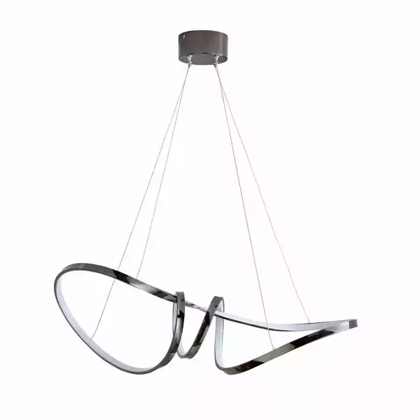 Dunelm Easton Dark Chrome LED Fitting 7 Dunelm Easton Dark Chrome LED Fitting - Image 5