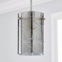 Dunelm Grayson Smoked Glass Easy Fit Pendant 8 Dunelm Grayson Smoked Glass Easy Fit Pendant -all lighting Sales Store 1000169160 alt01