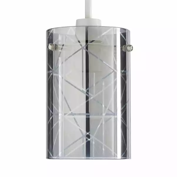 Dunelm Grayson Smoked Glass Easy Fit Pendant 6 Dunelm Grayson Smoked Glass Easy Fit Pendant - Image 4