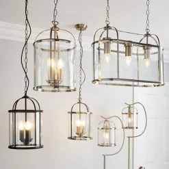 Dunelm Hurricane Matt Black 3 Light Pendant Ceiling Fitting -all lighting Sales Store 1000169166 alt05