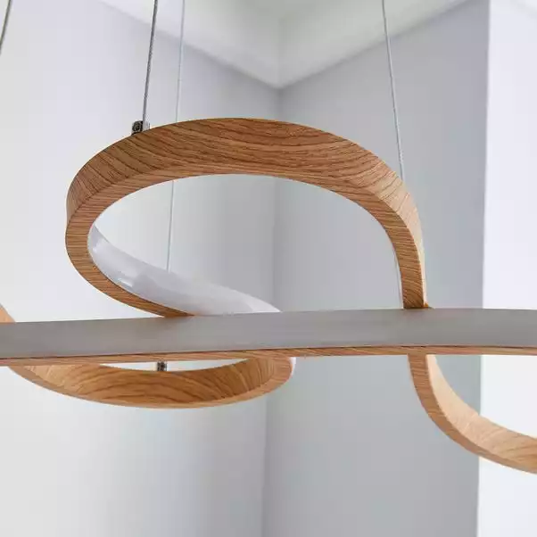 Dunelm Jaxson LED Wood Effect Ceiling Fitting 5 Dunelm Jaxson LED Wood Effect Ceiling Fitting - Image 3