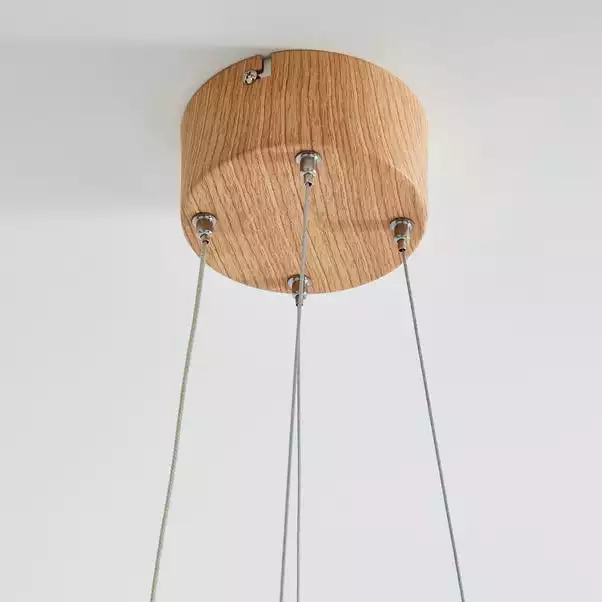 Dunelm Jaxson LED Wood Effect Ceiling Fitting 6 Dunelm Jaxson LED Wood Effect Ceiling Fitting - Image 4